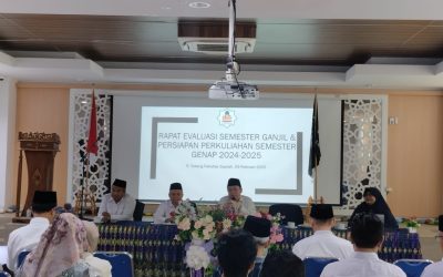 RAPAT EVALUASI DOSEN SEMESTER GANJIL T.A 2024-2025 DAN PERSIAPAN SEMESTER GENAP T.A 2024-2025