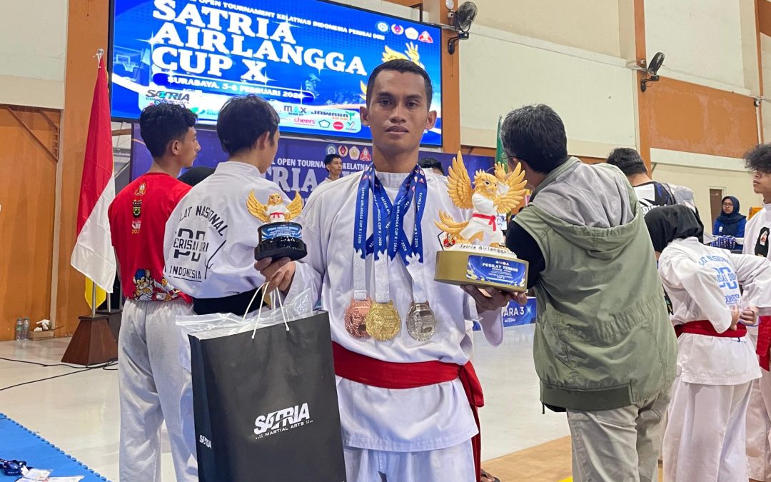 Mahasiswa Fakultas Syariah UIN Mataram Sabet Gelar Pesilat Terbaik Kategori Dewasa di Satria Airlangga Cup X 2026