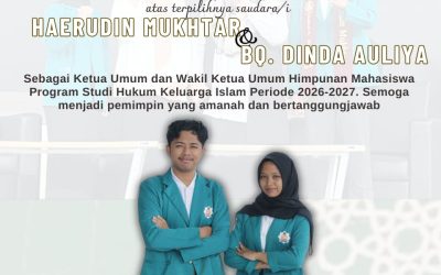 Prodi Hukum Keluarga Islam UIN Mataram Cetak Pemimpin Muda Berintegritas Melalui Pelantikan HMPS 2026–2027